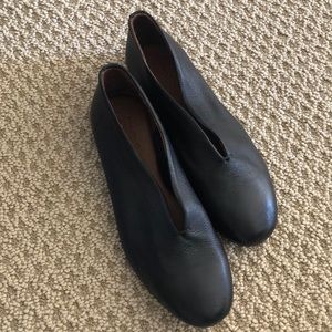 Miz Mooz Black Leather flats ballet flats Italy real leather 39 size